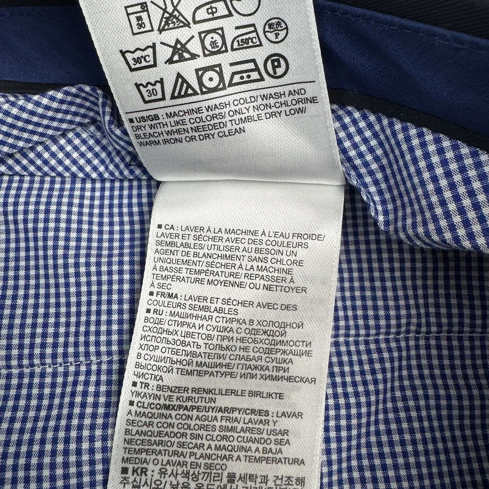 Banana Republic Dress Pants Mens 38x32 Non-Iron Tailored Slim Fit Blue NWT